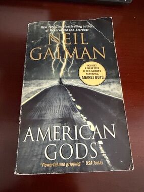 American Gods by Neil Gaiman - Black & Gold Paperback